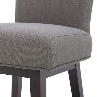 (New) Upholstered Swivel Wood Bar Stool