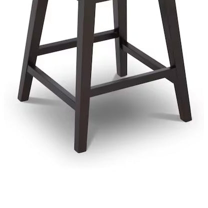 (New) Upholstered Swivel Wood Bar Stool