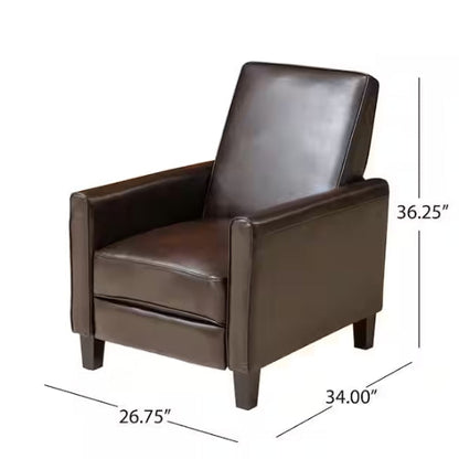 Darvis Black Club Chair Recliner