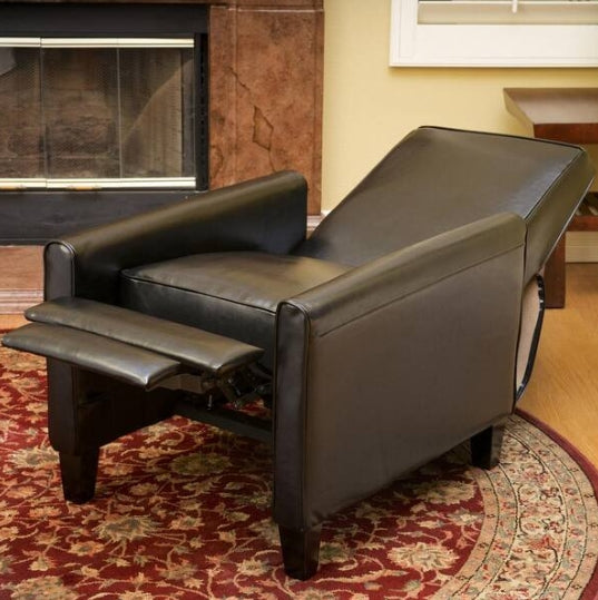 Darvis Black Club Chair Recliner