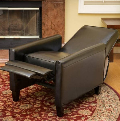 Darvis Black Club Chair Recliner