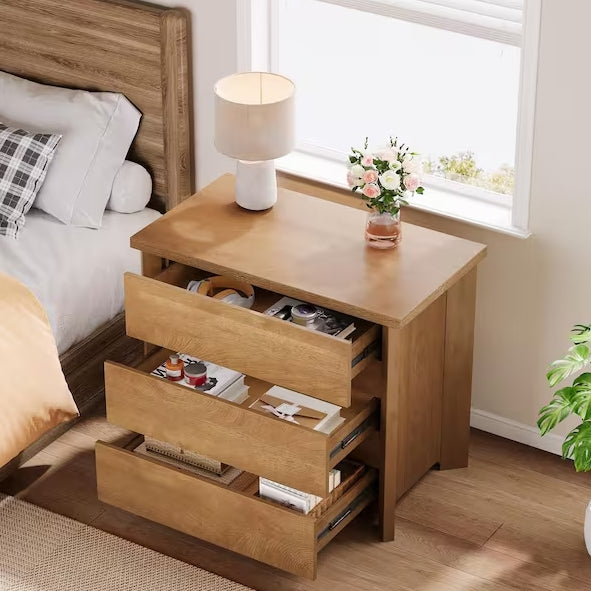 Fenley Light Brown Oversized Nightstands