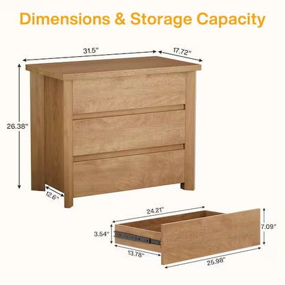 Fenley Light Brown Oversized Nightstands