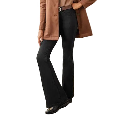 J Jill High-Rise Curved-Pocket Flare Jeans