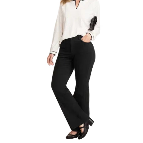J Jill High-Rise Curved-Pocket Flare Jeans