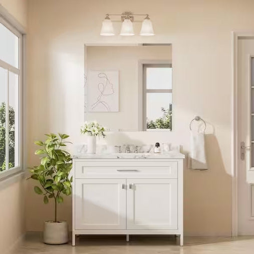 Rectangular Beveled Frameless Wall Mount Bathroom Vanity Mirror Decorative Wall Accent Mirror