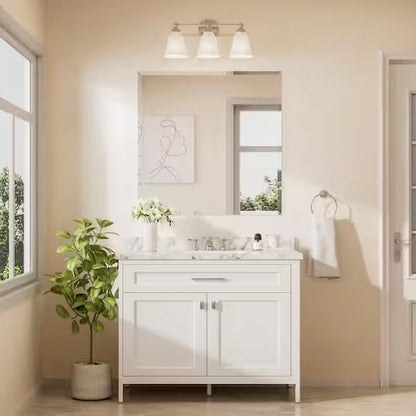 Rectangular Beveled Frameless Wall Mount Bathroom Vanity Mirror Decorative Wall Accent Mirror