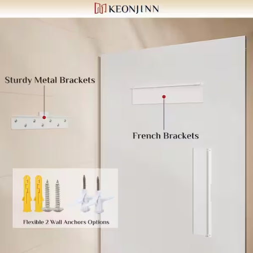 Rectangular Beveled Frameless Wall Mount Bathroom Vanity Mirror Decorative Wall Accent Mirror