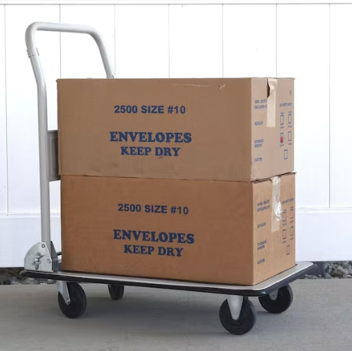 (New) 330 lbs. Capacity Steel Folding 4-Wheeled Platform Truck Utility Cart