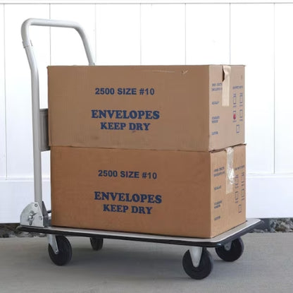 (New) 330 lbs. Capacity Steel Folding 4-Wheeled Platform Truck Utility Cart