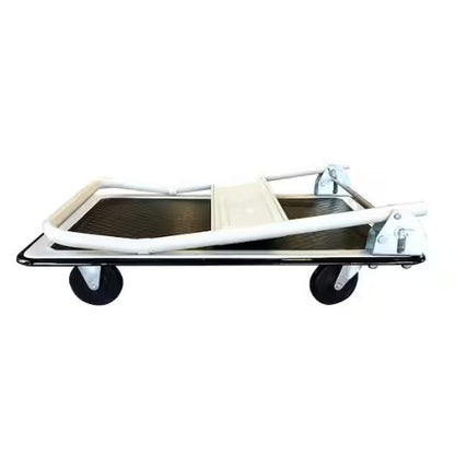 (New) 330 lbs. Capacity Steel Folding 4-Wheeled Platform Truck Utility Cart