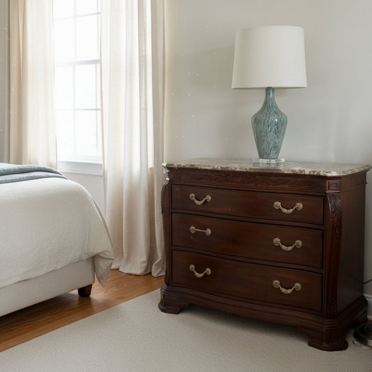 Bob Mackie Marble Top Nightstand