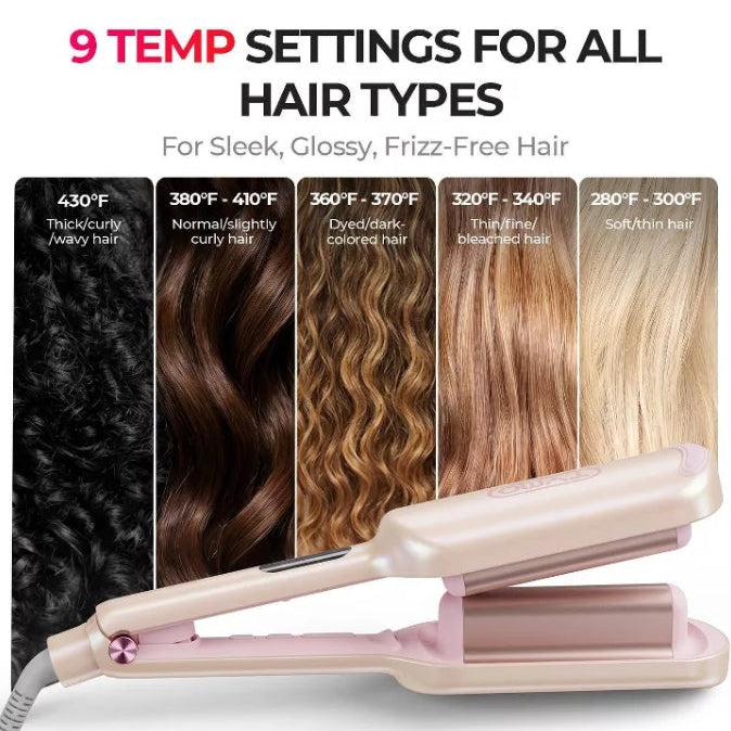 (New) TYMO Rovy Hair Waver - Champagne Pink