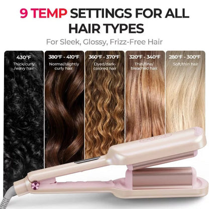 (New) TYMO Rovy Hair Waver - Champagne Pink