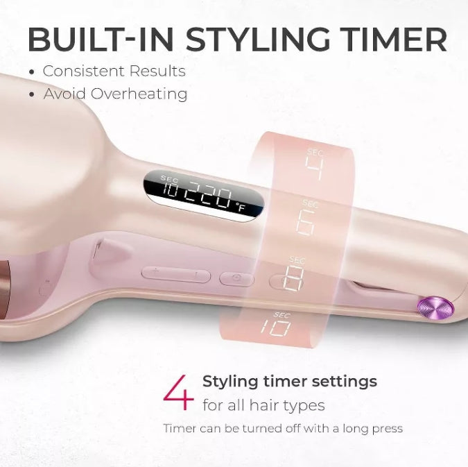 (New) TYMO Rovy Hair Waver - Champagne Pink