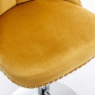 Leverick Swivel Velvet Barstools