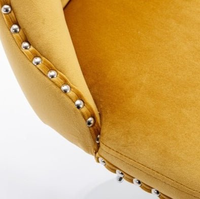 Leverick Swivel Velvet Barstools