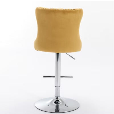 Leverick Swivel Velvet Barstools