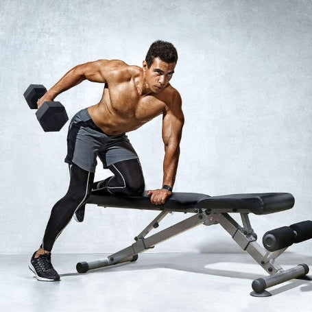 RitFit Rubber Hex Dumbbell Set 20 lbs.