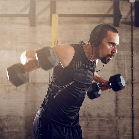 RitFit Rubber Hex Dumbbell Set 20 lbs.