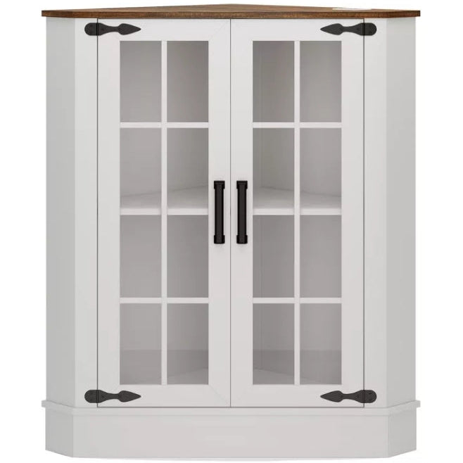 Fredees Farmhouse Corner Cabinet