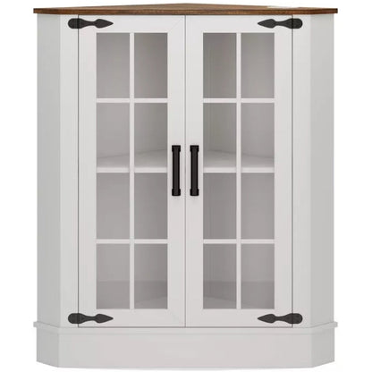Fredees Farmhouse Corner Cabinet