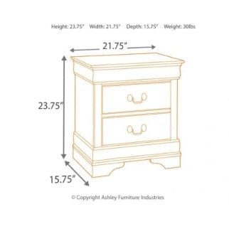 Homelegance Mayville Nightstand Brown Cherry