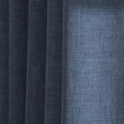 Navy Blue Blackout Thermal Single Curtain Panel