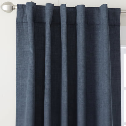 Navy Blue Blackout Thermal Single Curtain Panel