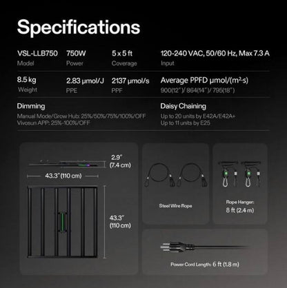 (New) VIVOSUN LumaLight 750W Warm Light
