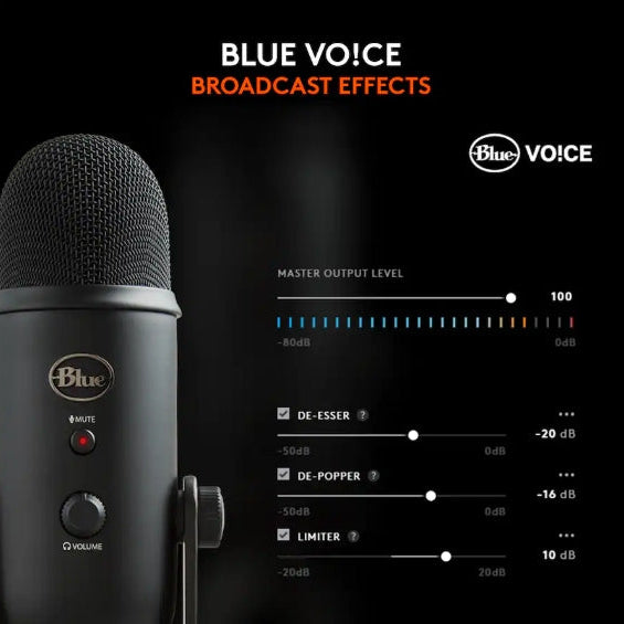 Blue Yeti Professional Multi-Pattern USB Condenser Microphone