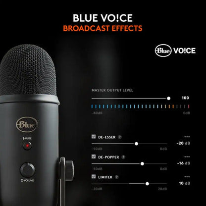 Blue Yeti Professional Multi-Pattern USB Condenser Microphone
