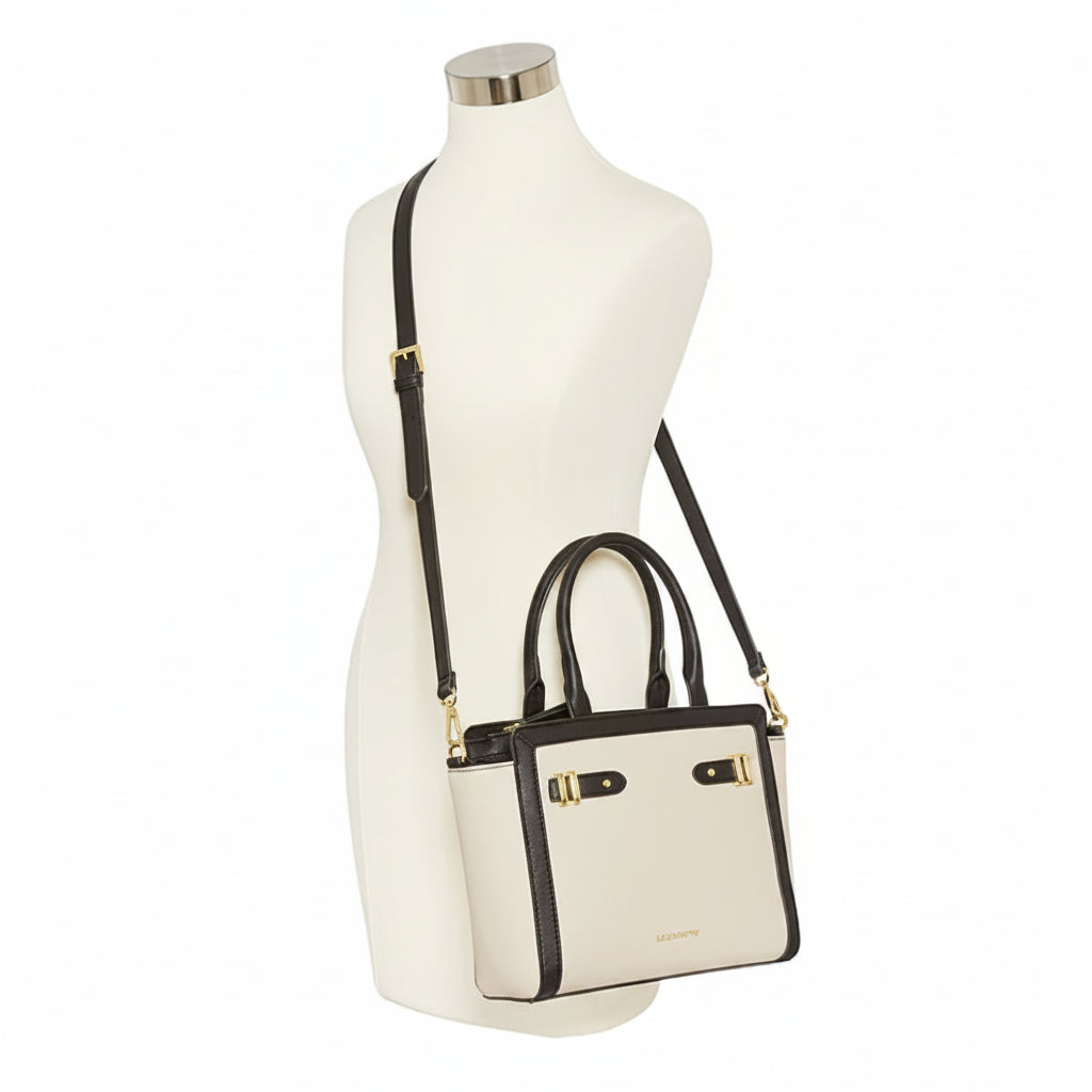 Liz Claiborne Mini Tuxedo Tote Bag