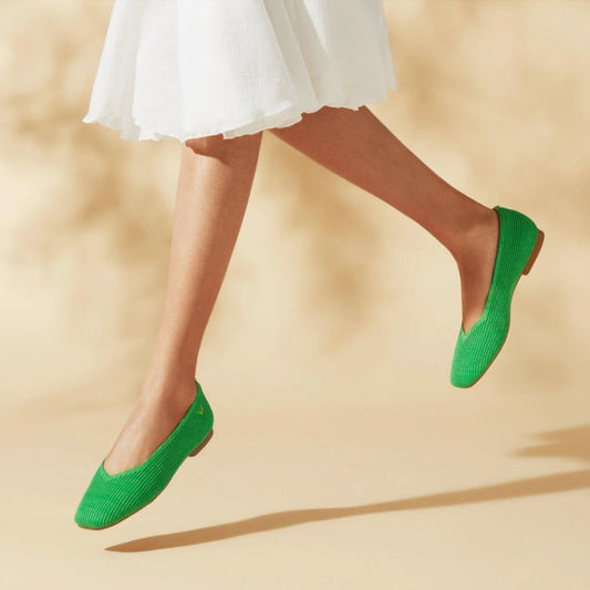 VIVAIA Margot 2.0 Square-Toe V-Cut Flats