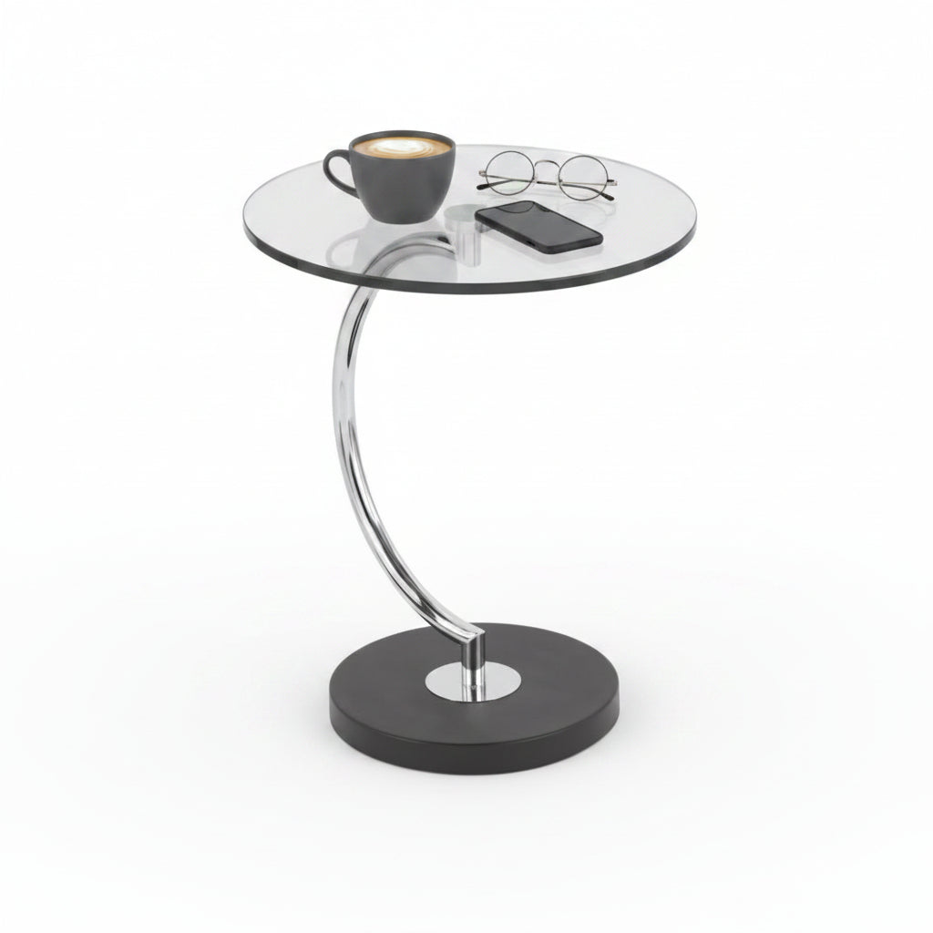LumiSource C Clear Glass Modern Coffee Table