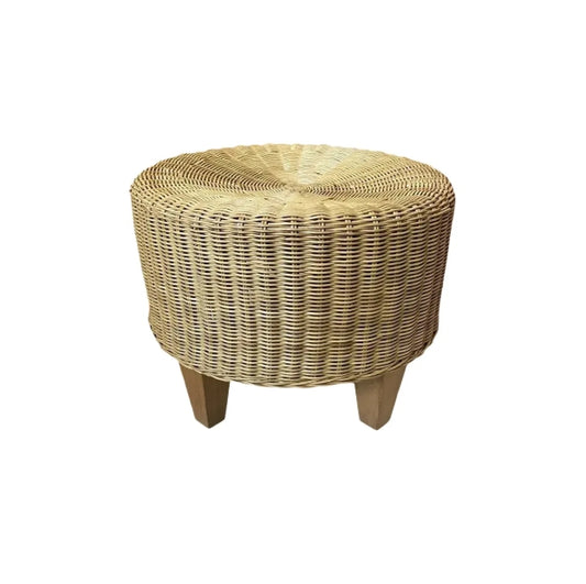 1950s Wicker Footstool