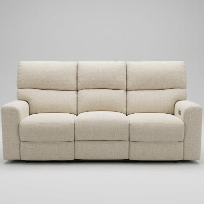 Light Gray Power Recliner Sofa