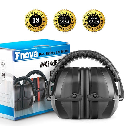 (New) Fnova 34dB Highest NRR Safety Ear Muffs
