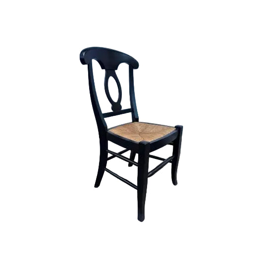 Pottery Barn Napoleon Black Modern Dining Table Set
