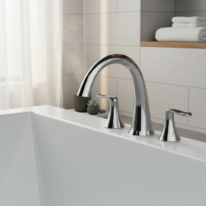 Jacuzzi Mx2282 Piccolo Deck Mounted Roman Tub Filler - Chrome