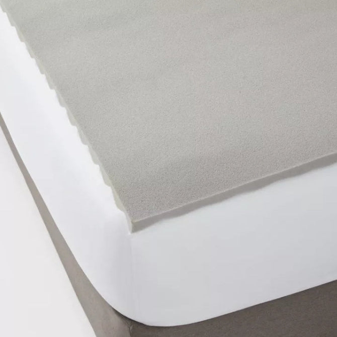 (New) Full 1.5" Reversible Memory Foam Mattress Topper - Room Essentials