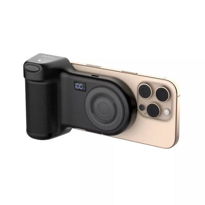 (New) Belkin 1.75" 10000 mAh Power Camera Grip/Bank USB-C Port - Pepper Gray