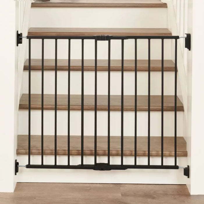 (New) Regalo Top of Stair Baby Gate - 40.5" - Black