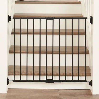 (New) Regalo Top of Stair Baby Gate - 40.5" - Black