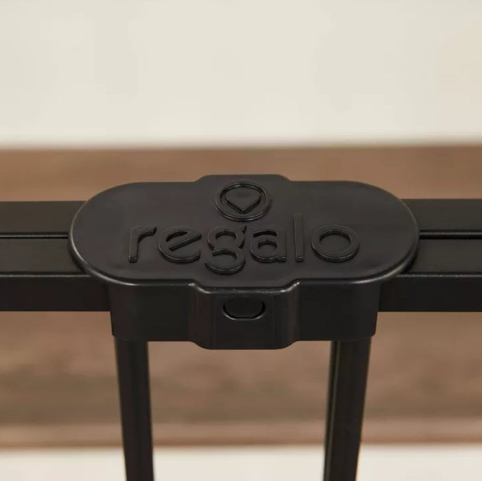 (New) Regalo Top of Stair Baby Gate - 40.5" - Black