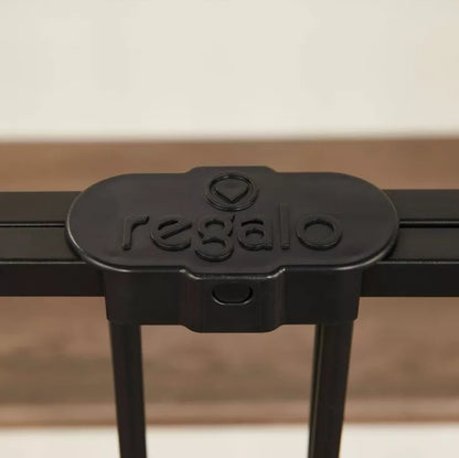 (New) Regalo Top of Stair Baby Gate - 40.5" - Black