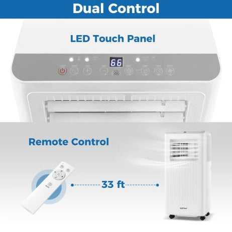 Costway 8000/10000 BTU 3-in-1 Portable Air Conditioner Fan Dehumidifier