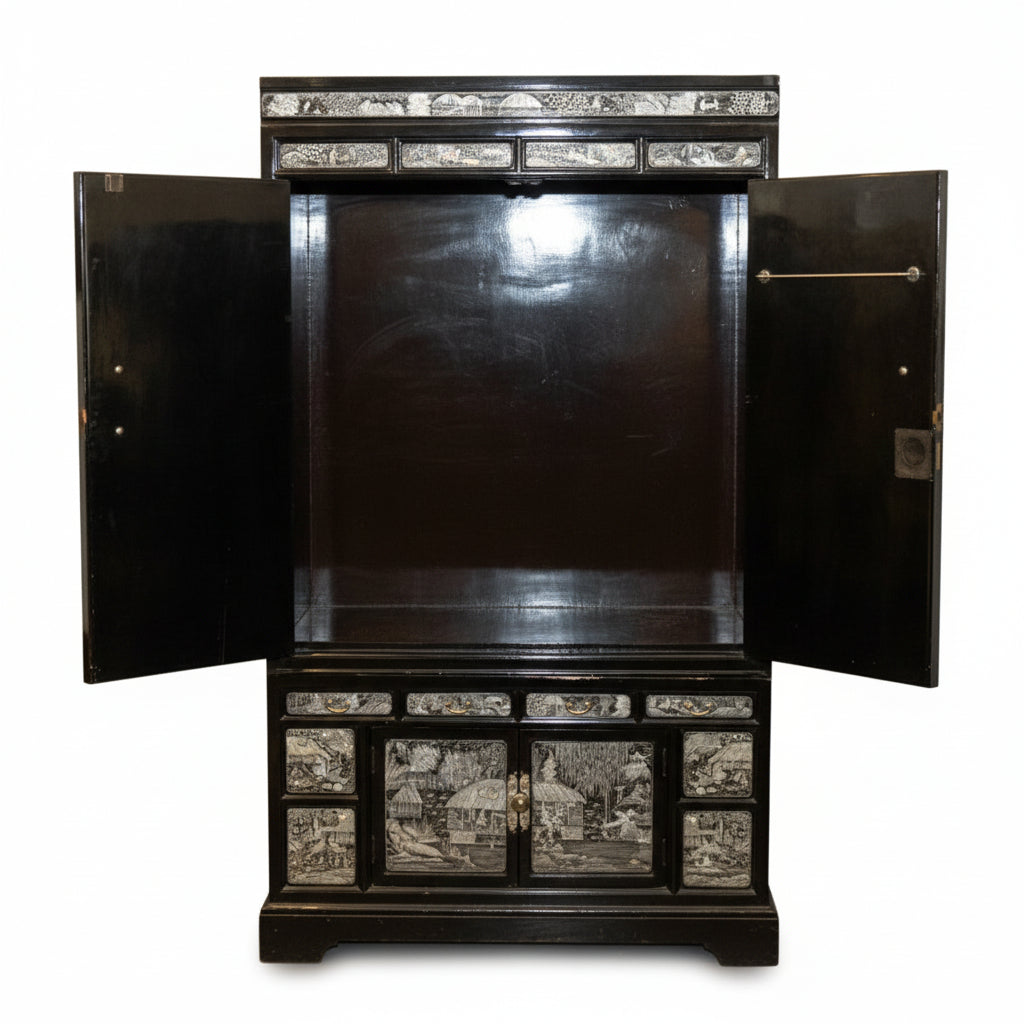 Korean Najeonchilgi Lacquer Wardrobe