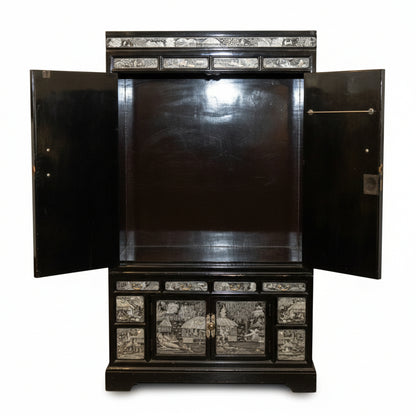 Korean Najeonchilgi Lacquer Wardrobe