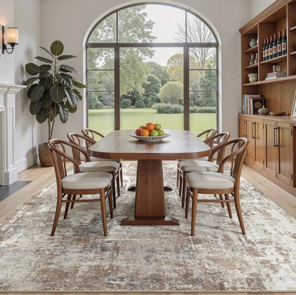(New) Modern Abstract Area Rug Non-Slip Washable Rugs